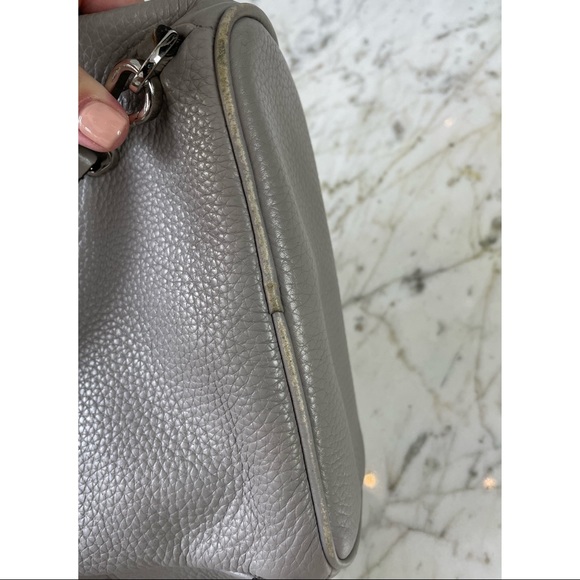 💕Michael Kors Abbey Studded Grey Pebble Leather Mini Backpack - Picture 12 of 12